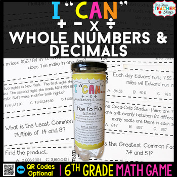 Preview of 6th Grade Math Game | Operations with Whole Numbers and Decimals