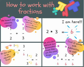 Preview of Operations with a fractions tricks