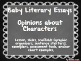 Opinion About Characters Lesson - Writing Literary Essays