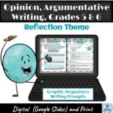 Opinion Argumentative Essay Writing Unit Grades 5 & 6,  Prompts, Digital & Print
