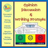 Opinion Writing Graphic Organizer, Prompts and Rubric