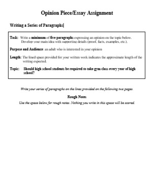 Opinion Essay Package by The Book People Curriculum Company | TPT