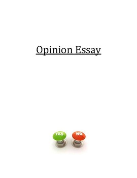 Preview of Opinion Essay / Scaffolding Workbook for Writing an Opinion Essay