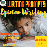 Opinion Essay Writing Prompts for 5th, 6th and 7th Grade