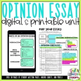 Opinion Essay Writing Unit Printable and Digital (Google Slides)