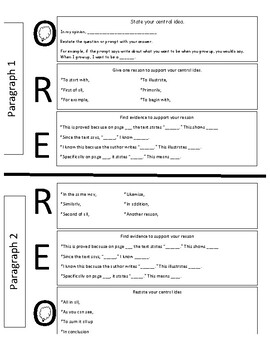 Opinion Essay Graphic Organizer Double Stuffed Oreo By Rookie Teacher Files