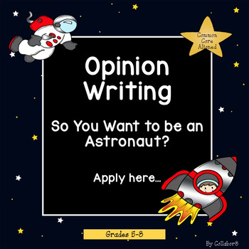 Preview of Opinion Writing: Letter to NASA