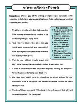 Opinion Writing: Quick Guide with Activities and Printables (Mini-Lessons)