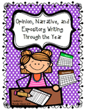 Opinion, Narrative, and Expository Writing Unit