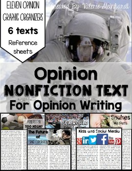 Preview of Opinion Nonfiction Text for Opinion Writing