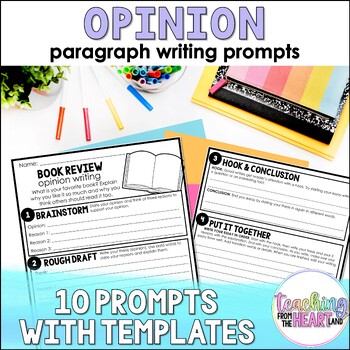Preview of Opinion Paragraph Writing Prompts & Outline