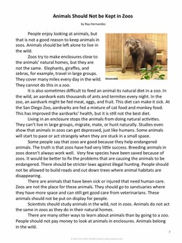 should animals be kept in zoos argumentative essay