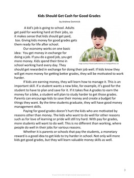 Should students be paid for having good grades essay
