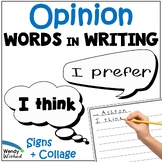 Opinion Words Sentence Stem Anchor Chart Posters for Opini