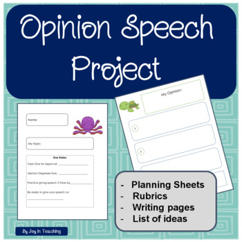 Preview of Opinion Writing Graphic Organizer : Classwork / Homework - writing project