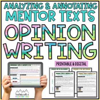 Preview of Opinion Text Exemplars | Mentor Texts
