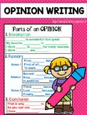 Opinion Writing Unit: Writing Prompts and Graphic Organizers