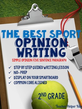 Preview of The Best Sport-Opinion Writing Lesson