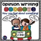 Opinion Writing Prompts 2nd, 3rd Grade Writing Graphic Organizers- Google Slides