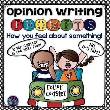 Preview of Opinion Writing Prompts 2nd, 3rd Grade Writing Graphic Organizers- Google Slides