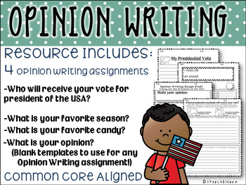 Preview of Opinion Writing- 4 Different Writing Activities-  Election 2016 and MORE