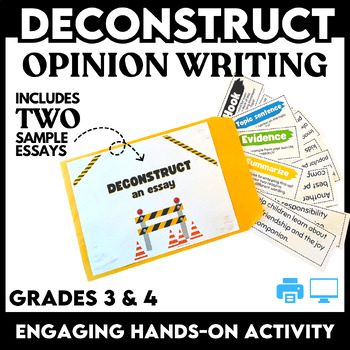 Preview of Opinion Essay 3rd & 4th grade Persuasive Writing with Graphic Organizer