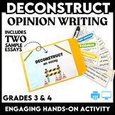 Opinion Essay 3rd & 4th grade Persuasive Writing with Grap