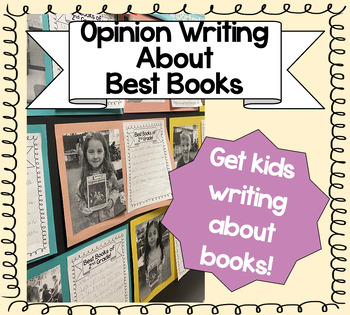 Preview of Opinion Writing About Best Books {For Primary Grades!}