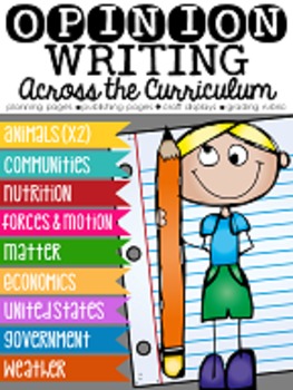 Preview of Opinion Writing Across the Curriculum