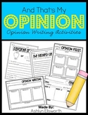 Opinion Writing Activities