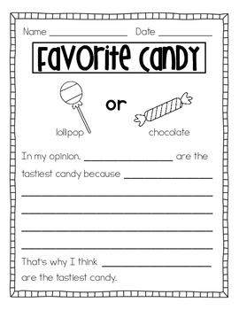 opinion writing activities by the creative classroom