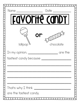 Opinion Writing Activities by The Creative Classroom - Ashlyn Ellsworth