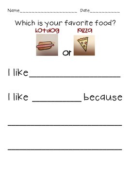 opinion writing activities for kindergarten and first grade tpt