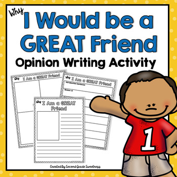 Preview of Opinion Writing Activity | 1st-3rd grade