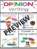 Opinion Writing Anchor Chart