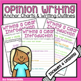 Opinion Writing: Anchor Charts & Outlines |5th Grade|