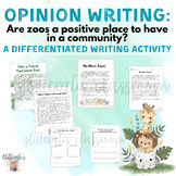 Opinion Writing- Are Zoos a Positive Place in the Communit