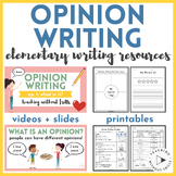 Opinion Writing Resources and Organizers for Elementary Students + Teachers