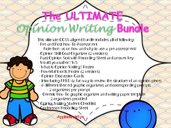 Preview of Opinion Writing Bundle (CC Aligned)