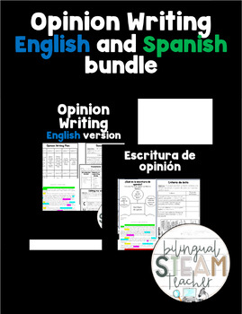 Preview of Opinion Writing Bundle - English and Spanish