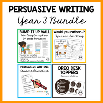 Preview of Persuasive Writing Examples and Checklists | Opinion Writing Bundle