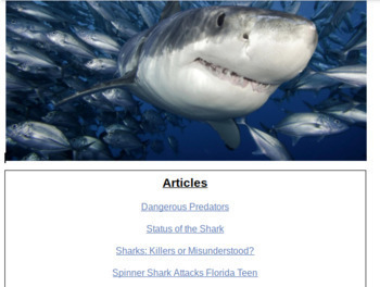 Preview of Opinion Writing: Calkins Shark Debatable Topic Hyperdoc