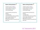 Opinion Writing Checklist