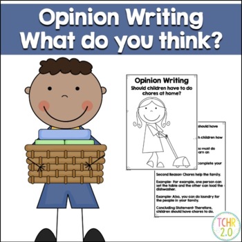 Preview of Opinion Writing Chores at Home