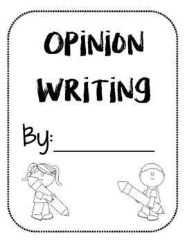 Preview of Opinion Writing Cover Sheet