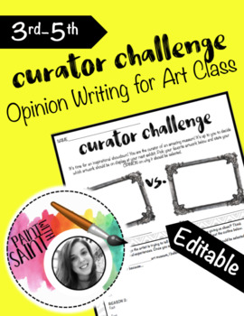 Preview of Opinion Writing: Curator Challenge