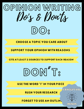 opinion essay dos and don'ts