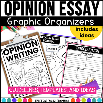 Preview of Opinion Writing Essay Graphic Organizer 4th-5th Grade Essay Writing