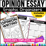 Opinion Writing Essay Graphic Organizer 4th-5th Grade Essa