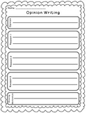 Opinion Writing Graphic Organizer